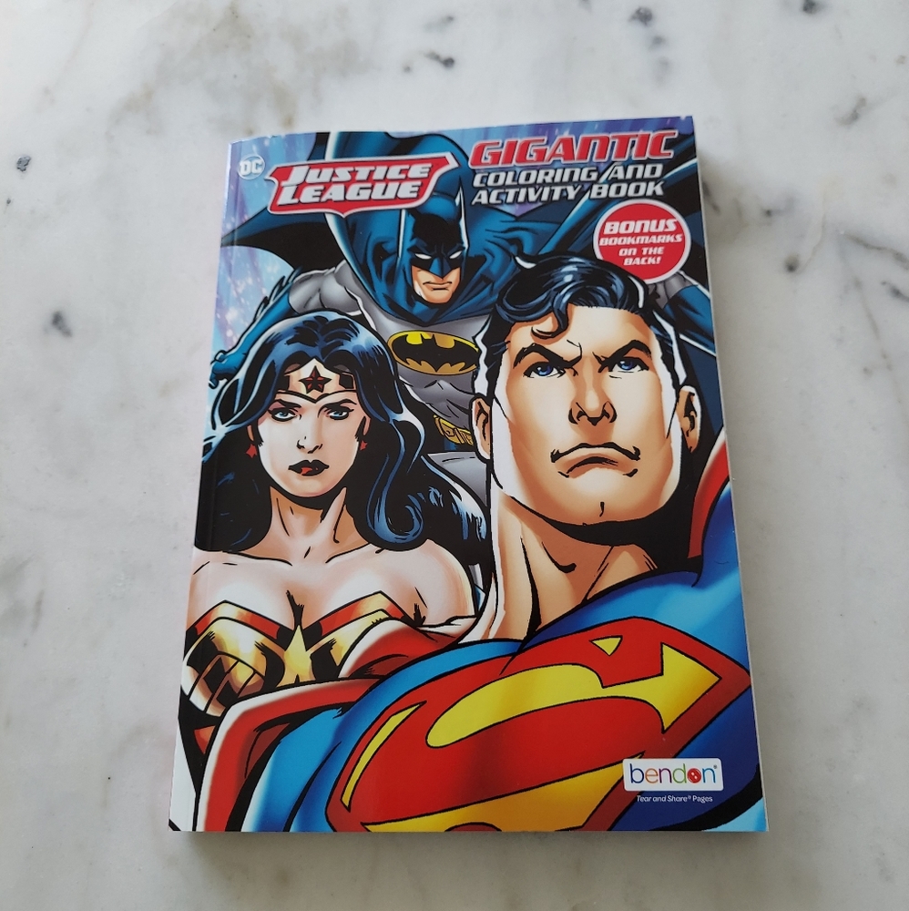 NEW Justice League Coloring & Activity Book